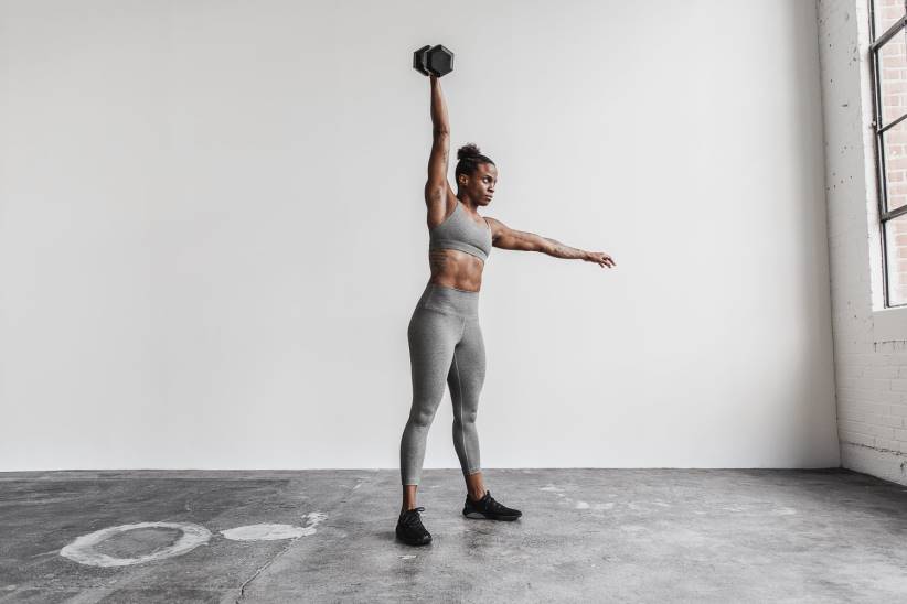 NOBULL 80NJ2318alto 7/8 aderente (peluche erica) grigio