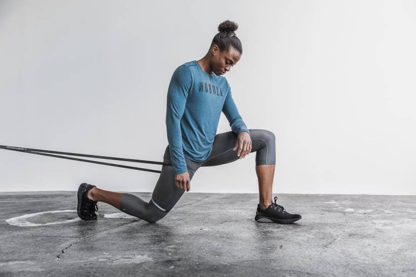 NOBULL 80NJ2369maglietta a maniche lunghe da donna profonda