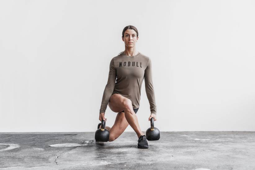 NOBULL 80NJ2373maglietta a maniche lunghe da donna scura