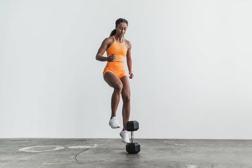 NOBULL 80NJ2386Canotta corta allacciata al collo (a coste neon) blu