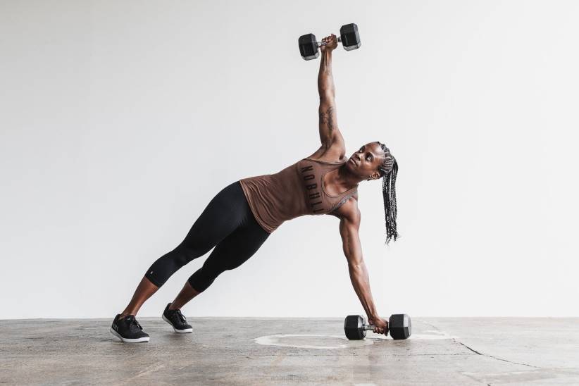 NOBULL 80NJ2406canotta da donna con taglio vogatore (colori classici)