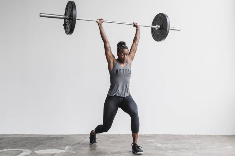 NOBULL 80NJ2409canotta da donna con taglio vogatore (colori classici)