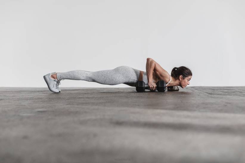 NOBULL 80NJ2411attillato a vita alta (peluche erica) bianco