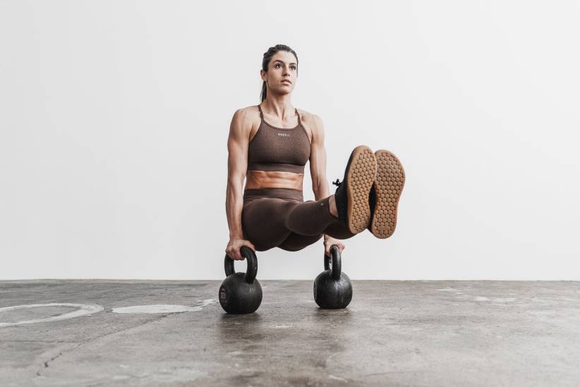 NOBULL 80NJ2416attillato a vita alta (peluche erica) marrone