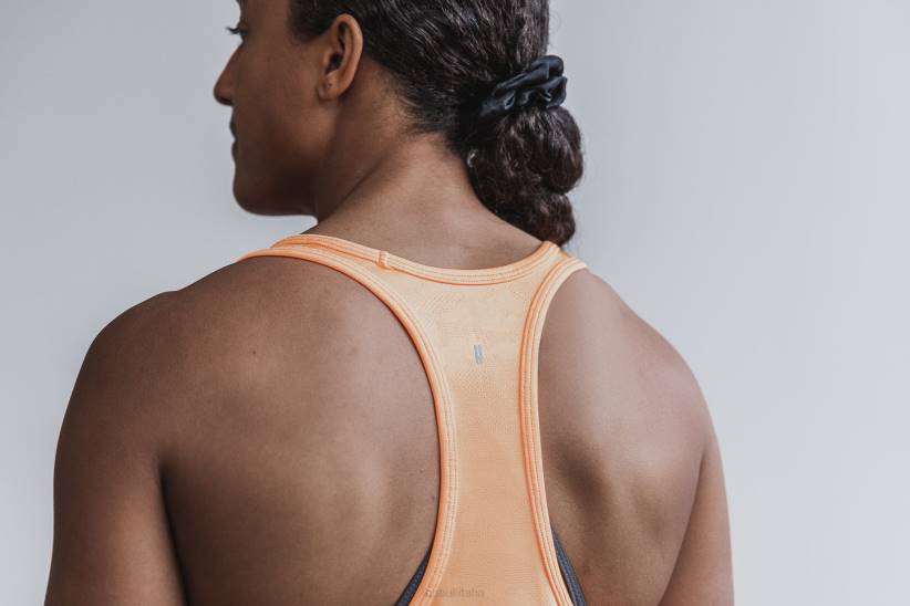 NOBULL 80NJ2472canotta testurizzata leggera da donna (neon camo) arancione