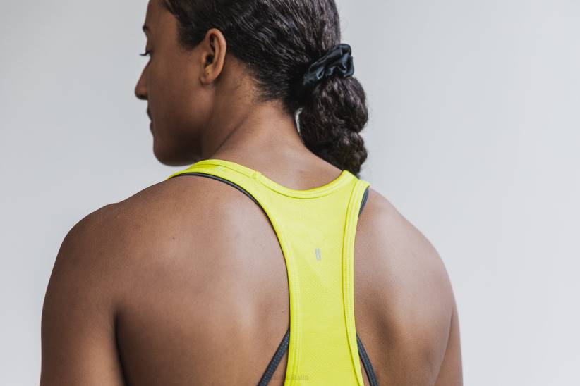 NOBULL 80NJ2473canotta testurizzata leggera da donna (neon camo) gialla