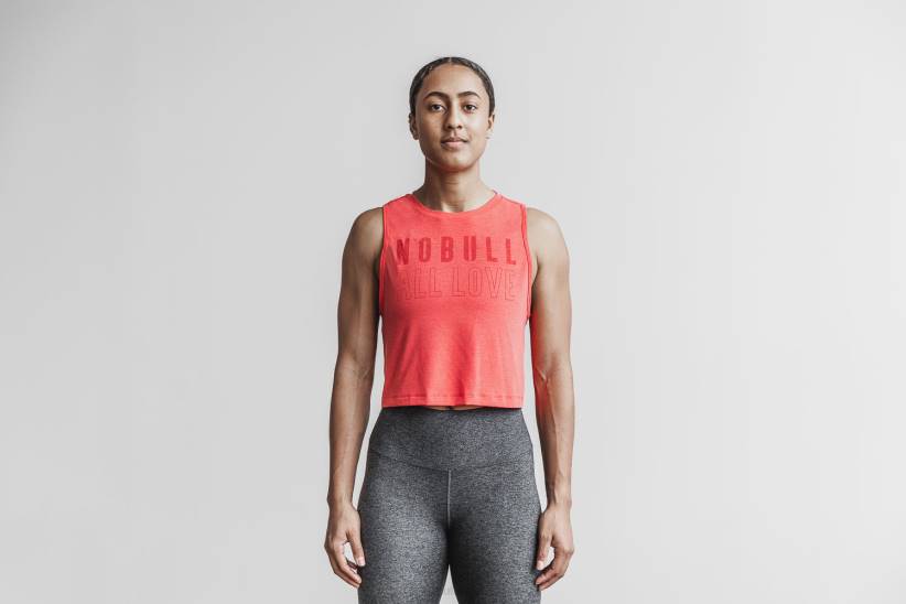NOBULL 80NJ2474canotta muscolare da donna (tutti amano) rossa