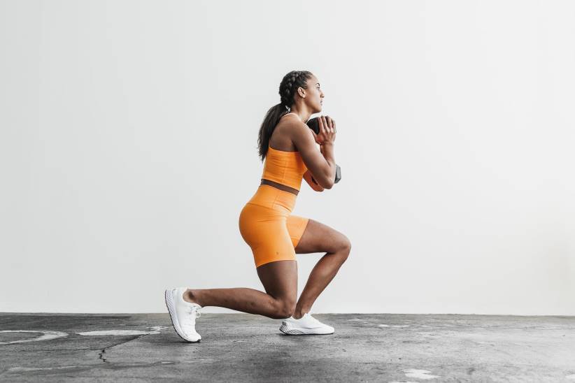 NOBULL 80NJ2501a vita alta corto 6 (a costine neon) arancione