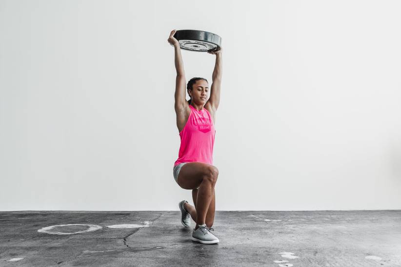 NOBULL 80NJ2505canotta wodapalooza a collo alto da donna rosa