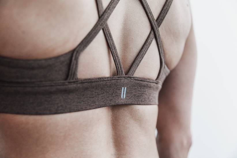 NOBULL 80NJ2520reggiseno sportivo (peluche erica) marrone