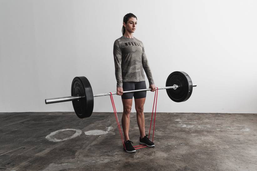 NOBULL 80NJ2543maglietta a maniche lunghe da donna (mimetica) grigia