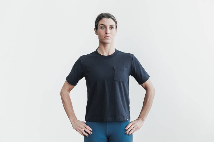 NOBULL 80NJ2560maglietta squadrata tascabile da donna