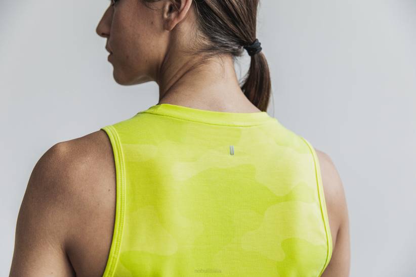 NOBULL 80NJ2567canotta muscolare da donna (neon camo) gialla