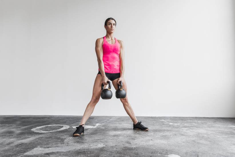 NOBULL 80NJ2576canotta da donna con dorso vogatore (neon camo) rosa