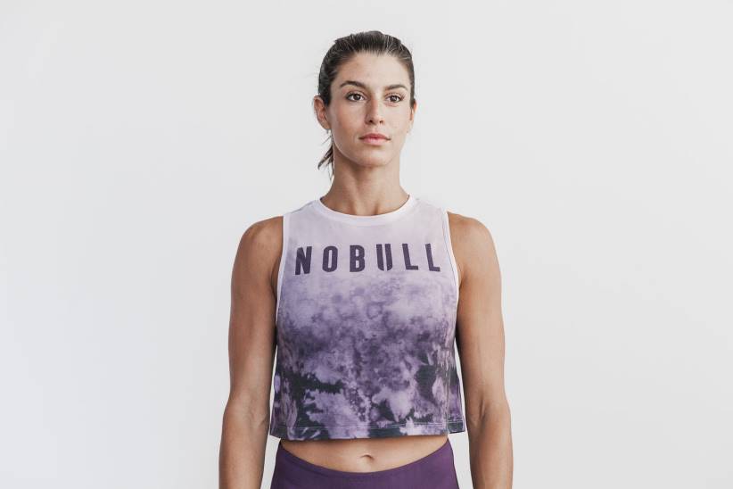 NOBULL 80NJ2641canotta muscolare da donna (dip-dye) glicine