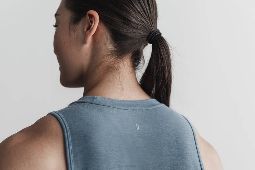 NOBULL 80NJ2642canotta muscolare da donna (dip-dye) in ardesia