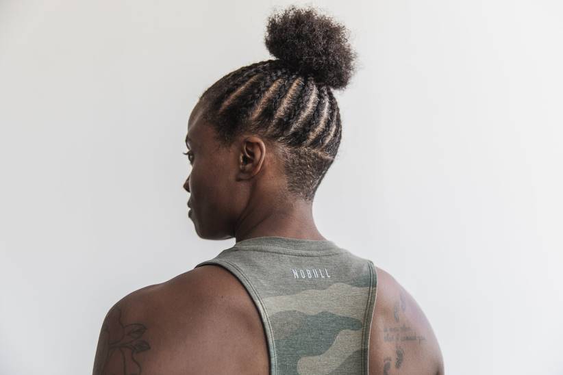 NOBULL 80NJ2678canotta crossfit a collo alto da donna (mimetica).