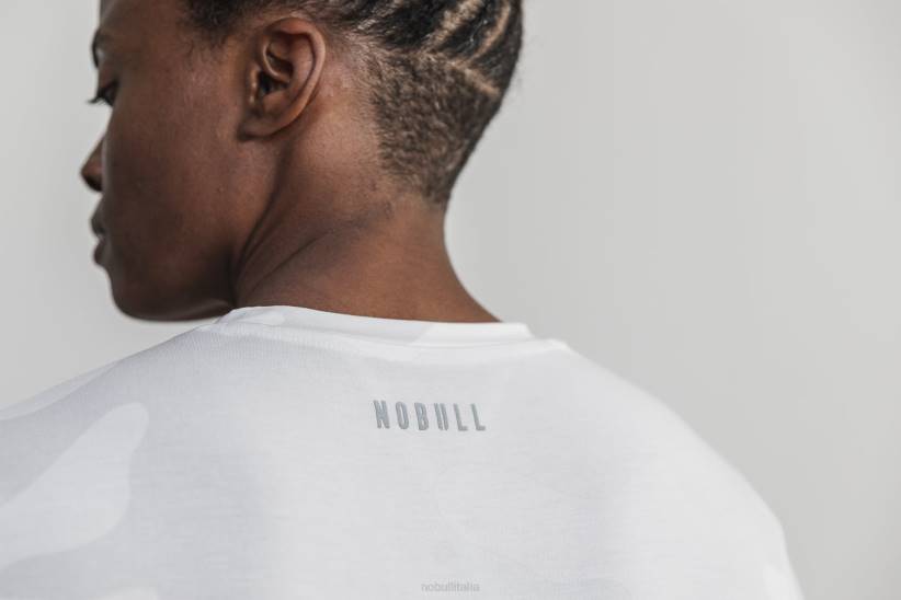 NOBULL 80NJ2679maglietta crossfit da donna (mimetica) bianca