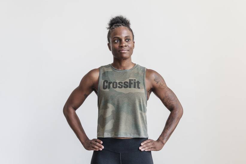 NOBULL 80NJ2694canotta muscolare crossfit da donna (mimetica).