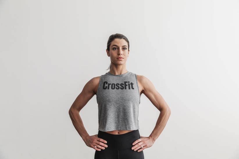 NOBULL 80NJ2707canotta muscolare crossfit da donna grigia