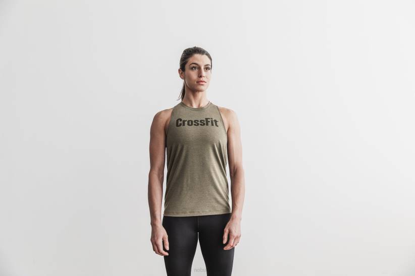 NOBULL 80NJ2741canotta militare a collo alto crossfit da donna