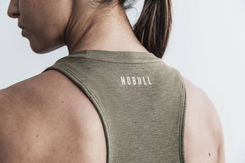 NOBULL 80NJ2741canotta militare a collo alto crossfit da donna