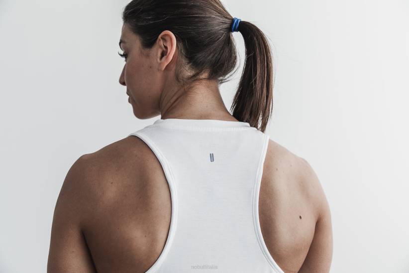 NOBULL 80NJ2758canotta da donna a collo alto (miami palm) blu