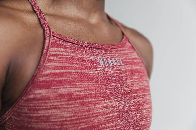 NOBULL 80NJ2766reggiseno sportivo a collo alto (melange) vino