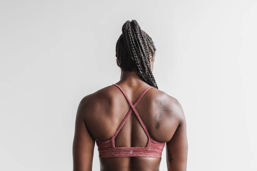 NOBULL 80NJ2766reggiseno sportivo a collo alto (melange) vino