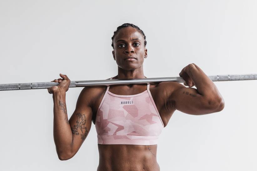 NOBULL 80NJ2772reggiseno sportivo a collo alto (melange) polveroso