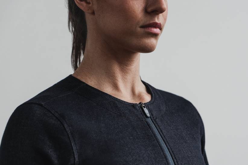 NOBULL 80NJ2779giacca da donna con cerniera profonda in twill