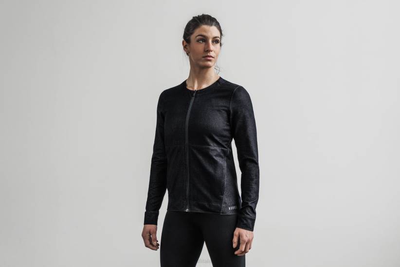 NOBULL 80NJ2779giacca da donna con cerniera profonda in twill