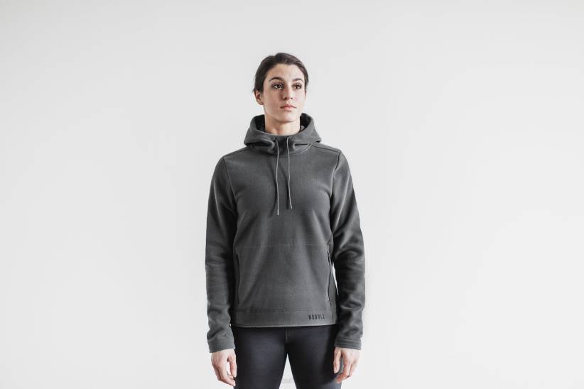 NOBULL 80NJ2803felpa con cappuccio pullover artico da donna scura