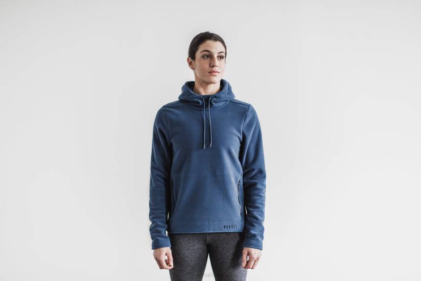 NOBULL 80NJ2805Felpa con cappuccio pullover artico da donna in acciaio