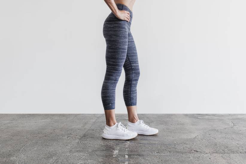 NOBULL 80NJ2820raccolto alto (melange) blu scuro