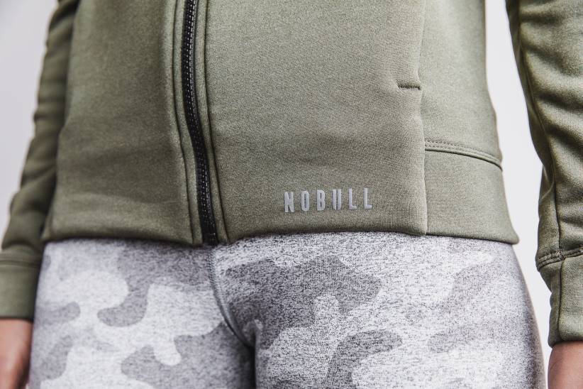 NOBULL 80NJ2822Felpa con cappuccio con zip da donna ad alte prestazioni