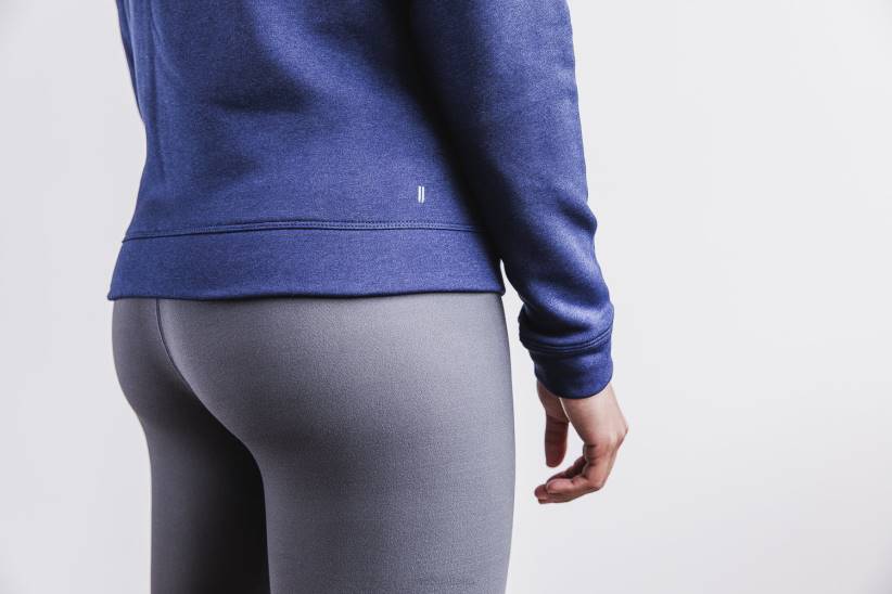 NOBULL 80NJ2823Felpa con cappuccio da donna con zip ad alte prestazioni