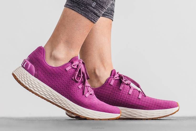 NOBULL 80NJ1605runner da donna in ripstop lampone