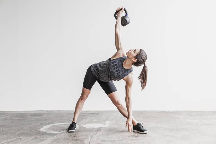 NOBULL 80NJ1806canotta da donna a collo alto (fiore di ciliegio) antracite