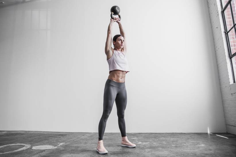 NOBULL 80NJ1294scarpe da ginnastica alte da donna in tela rosa