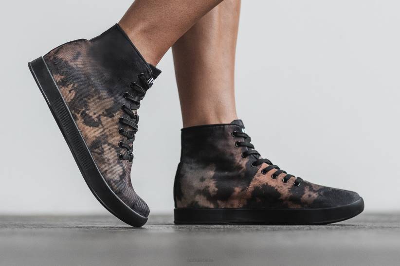 NOBULL 80NJ1371scarpe da ginnastica alte da donna in tela tie-dye