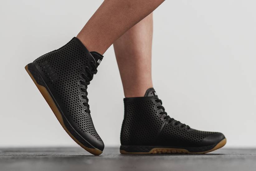 NOBULL 80NJ1373scarpa da ginnastica alta da donna in pelle di gomma