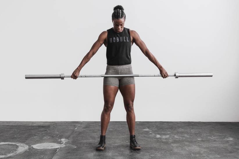 NOBULL 80NJ1420scarpa da ginnastica alta da donna in pelle nera