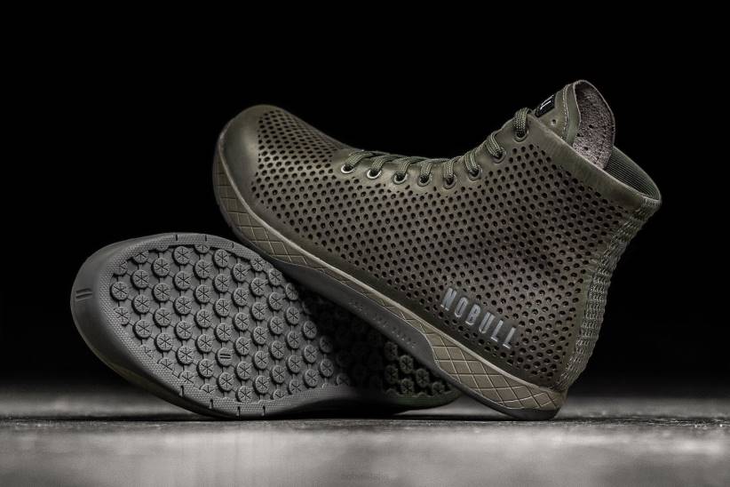 NOBULL 80NJ1464scarpa da ginnastica alta da donna in pelle