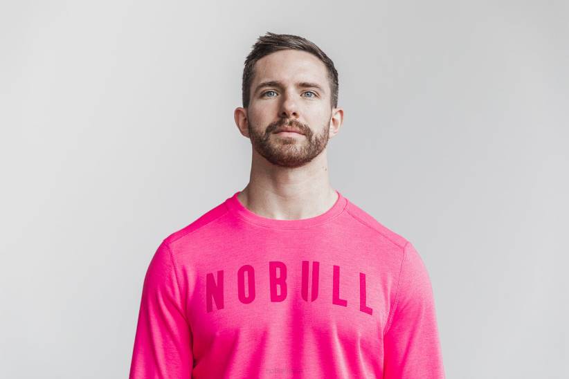 NOBULL 80NJ1001felpa girocollo da uomo (neon) rosa