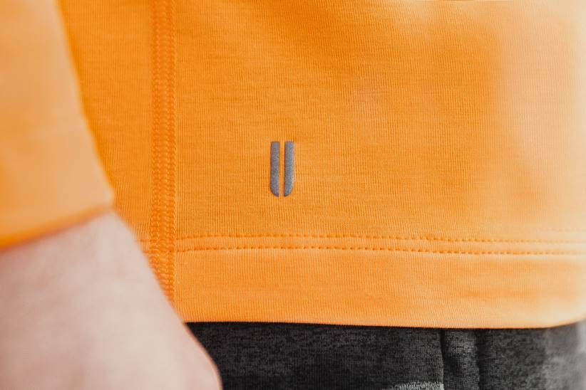 NOBULL 80NJ1002maglietta a maniche lunghe da uomo (neon) arancione