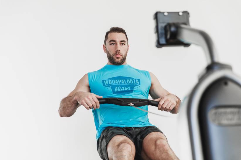 NOBULL 80NJ1011maglietta senza maniche da uomo wodapalooza blu