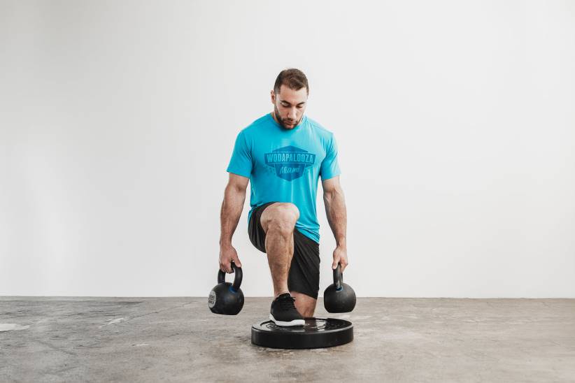 NOBULL 80NJ1018maglietta wodapalooza da uomo blu