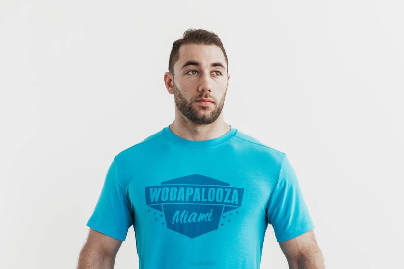 NOBULL 80NJ1018maglietta wodapalooza da uomo blu