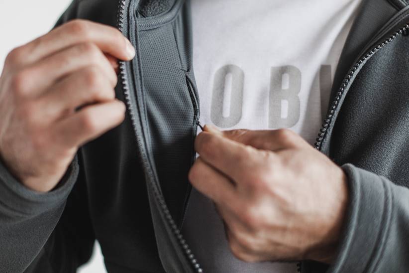 NOBULL 80NJ1025giacca con zip arctica da uomo scura